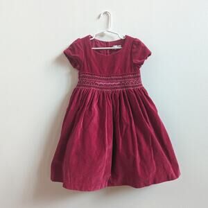 Charter Club Christmas Smocked Red Velvet Dress 5 Classic Heirloom